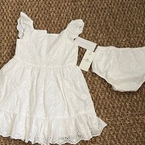 Ralph Lauren Eyelet Dress and Bloomers Set NWT 24 months